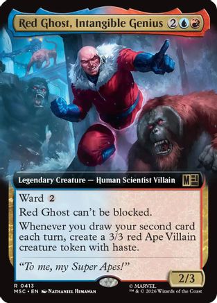Red Ghost, Intangible Genius (MSC-413) [Commander: Marvel Super Heroes] MTG Single Wizards of the Coast