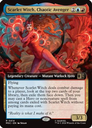 Scarlet Witch, Chaotic Avenger (MSC-414) [Commander: Marvel Super Heroes] MTG Single Wizards of the Coast