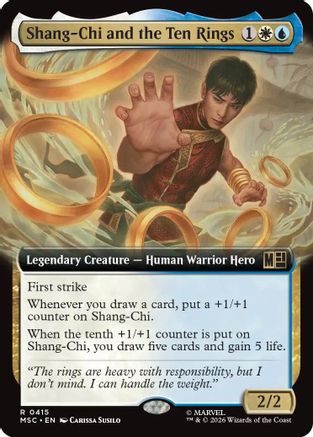 Shang-Chi and the Ten Rings (MSC-415) [Commander: Marvel Super Heroes] Foil MTG Single Wizards of the Coast
