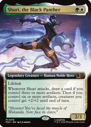 Shuri, the Black Panther (MSC-416) [Commander: Marvel Super Heroes] Foil MTG Single Wizards of the Coast