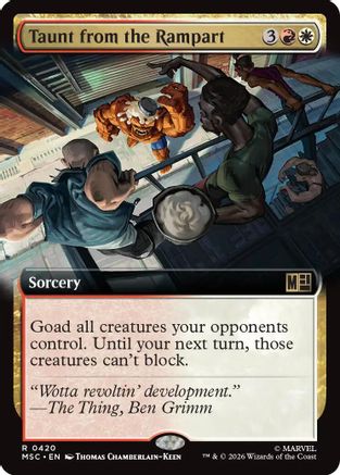 Taunt from the Rampart (MSC-420) [Commander: Marvel Super Heroes] MTG Single Wizards of the Coast