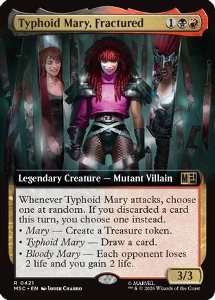 Typhoid Mary, Fractured (MSC-421) [Commander: Marvel Super Heroes] MTG Single Wizards of the Coast