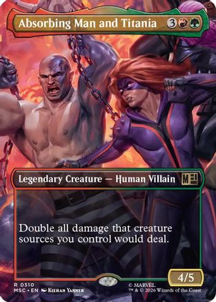 Absorbing Man and Titania (MSC-510) [Commander: Marvel Super Heroes] Foil MTG Single Wizards of the Coast
