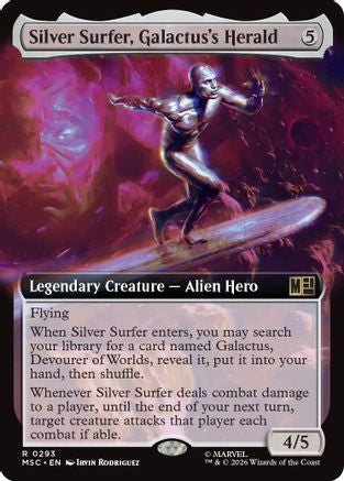 Silver Surfer, Galactus's Herald (MSC-293) [Commander: Marvel Super Heroes] Foil MTG Single Wizards of the Coast