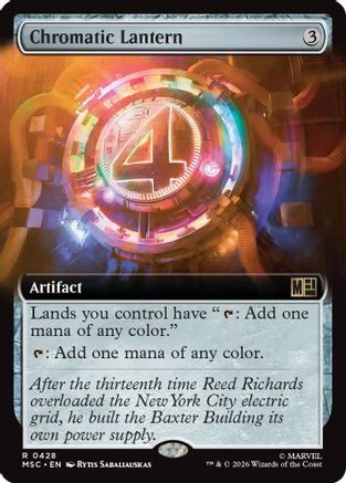 Chromatic Lantern (MSC-428) [Commander: Marvel Super Heroes] Foil MTG Single Wizards of the Coast
