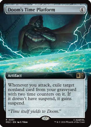 Doom's Time Platform (MSC-431) [Commander: Marvel Super Heroes] Foil MTG Single Wizards of the Coast