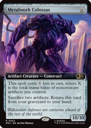 Metalwork Colossus (MSC-442) [Commander: Marvel Super Heroes] MTG Single Wizards of the Coast