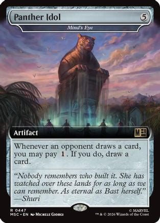 Panther Idol - Mind's Eye (MSC-447) [Commander: Marvel Super Heroes] MTG Single Wizards of the Coast
