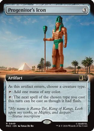Progenitor's Icon (MSC-449) [Commander: Marvel Super Heroes] Foil MTG Single Wizards of the Coast