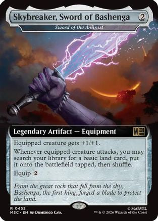 Skybreaker, Sword of Bashenga - Sword of the Animist (MSC-452) [Commander: Marvel Super Heroes] Foil MTG Single Wizards of the Coast