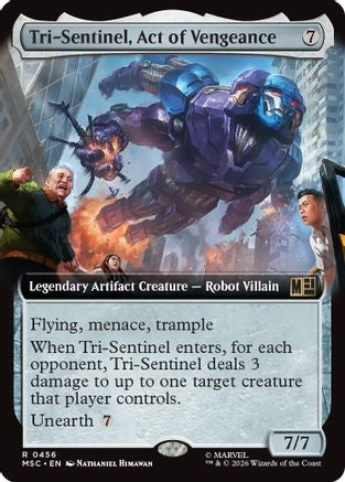 Tri-Sentinel, Act of Vengeance (MSC-456) [Commander: Marvel Super Heroes] Foil MTG Single Wizards of the Coast