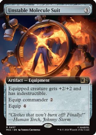 Unstable Molecule Suit (MSC-457) [Commander: Marvel Super Heroes] MTG Single Wizards of the Coast