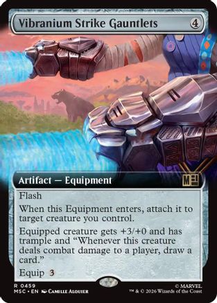 Vibranium Strike Gauntlets (MSC-459) [Commander: Marvel Super Heroes] Foil MTG Single Wizards of the Coast