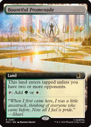 Bountiful Promenade (MSC-461) [Commander: Marvel Super Heroes] MTG Single Wizards of the Coast