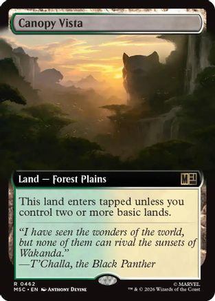 Canopy Vista (MSC-462) [Commander: Marvel Super Heroes] MTG Single Wizards of the Coast