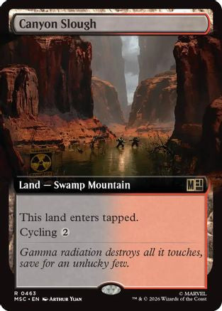 Canyon Slough (MSC-463) [Commander: Marvel Super Heroes] Foil MTG Single Wizards of the Coast