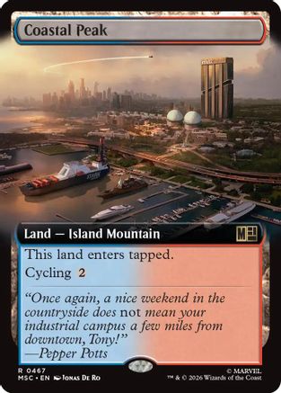 Coastal Peak (MSC-467) [Commander: Marvel Super Heroes] MTG Single Wizards of the Coast