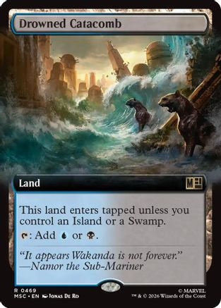 Drowned Catacomb (MSC-469) [Commander: Marvel Super Heroes] Foil MTG Single Wizards of the Coast