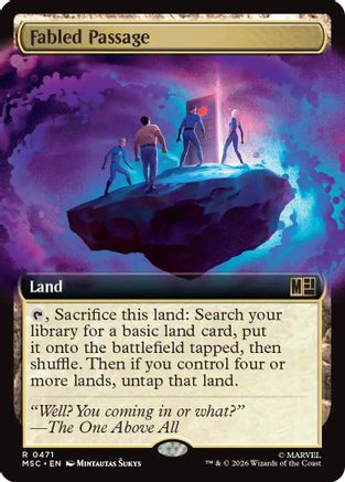 Fabled Passage (MSC-471) [Commander: Marvel Super Heroes] MTG Single Wizards of the Coast