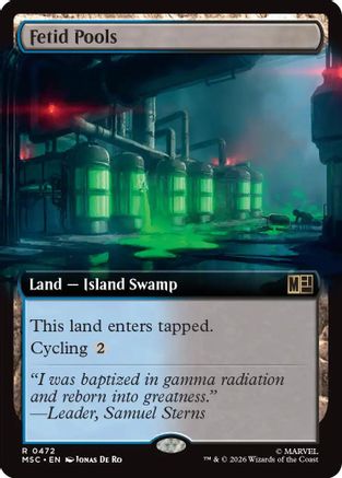 Fetid Pools (MSC-472) [Commander: Marvel Super Heroes] Foil MTG Single Wizards of the Coast