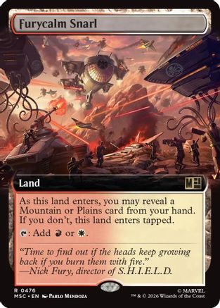 Furycalm Snarl (MSC-476) [Commander: Marvel Super Heroes] Foil MTG Single Wizards of the Coast