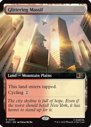 Glittering Massif (MSC-478) [Commander: Marvel Super Heroes] MTG Single Wizards of the Coast