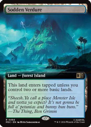 Sodden Verdure (MSC-494) [Commander: Marvel Super Heroes] MTG Single Wizards of the Coast