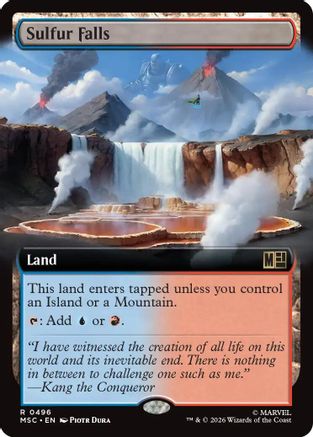 Sulfur Falls (MSC-496) [Commander: Marvel Super Heroes] Foil MTG Single Wizards of the Coast