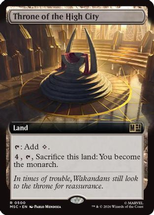 Throne of the High City (MSC-500) [Commander: Marvel Super Heroes] Foil MTG Single Wizards of the Coast