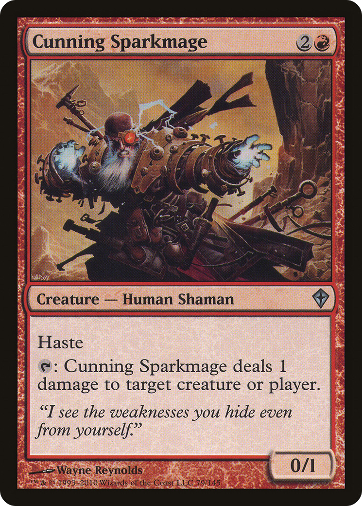 Cunning Sparkmage (WWK-079) [Worldwake] MTG Single Wizards of the Coast