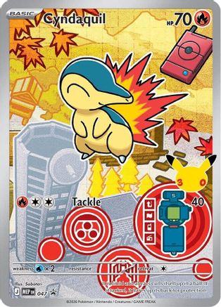 Cyndaquil 47 Holofoil [ME: Mega Evolution Promo] Pokemon Single Pokémon