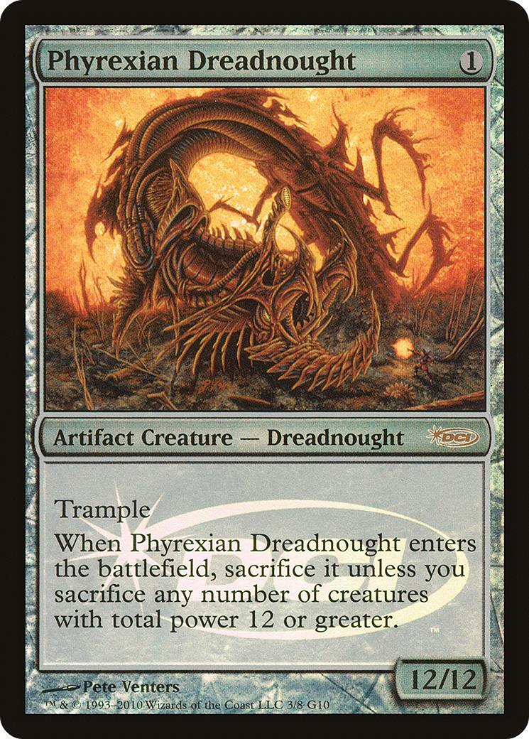 Phyrexian Dreadnought (JDG-003) [Misc] Judge Gift Cards 2010 Foil MTG Single Wizards of the Coast