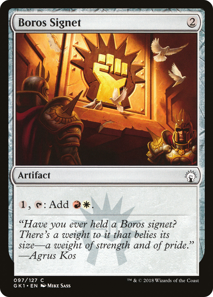 Boros Signet (GR1-097) [Misc] GRN Guild Kit MTG Single Wizards of the Coast