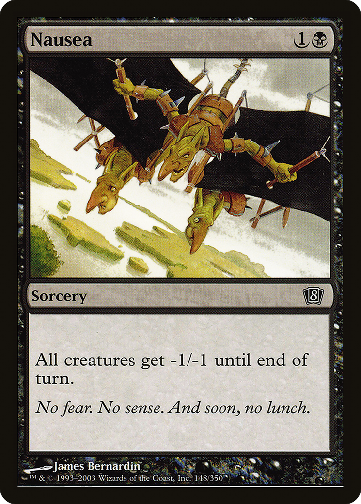 Nausea (8ED-148) [8th Edition] Foil MTG Single Wizards of the Coast