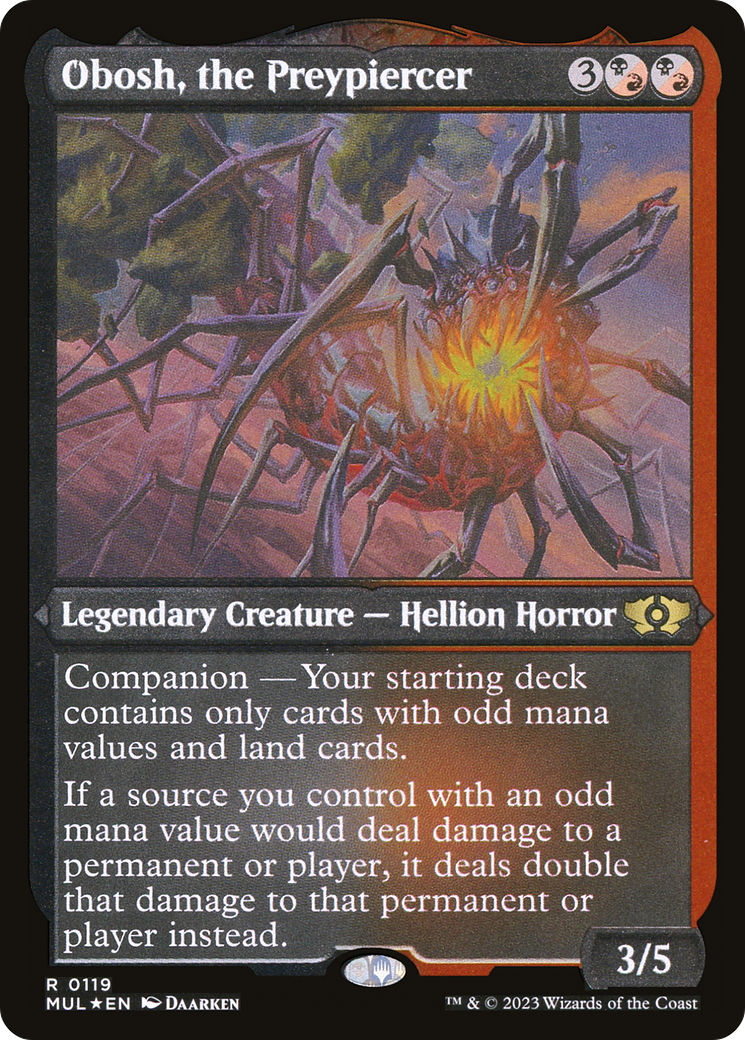 Obosh, the Preypiercer (MUL-119) [Multiverse Legends] Foil MTG Single Multiverse Legends