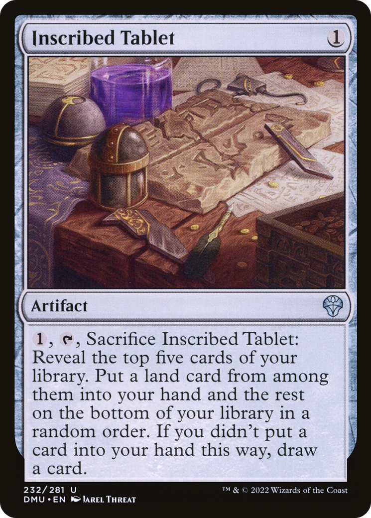 Inscribed Tablet (DMU-232) [Dominaria United] Foil MTG Single Wizards of the Coast