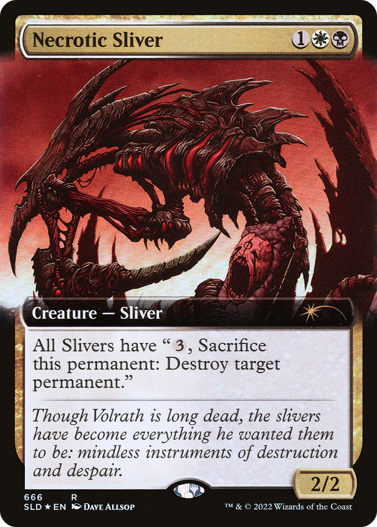 Necrotic Sliver (SLD-666) [Secret Lair Drop] (Extended Art) Foil