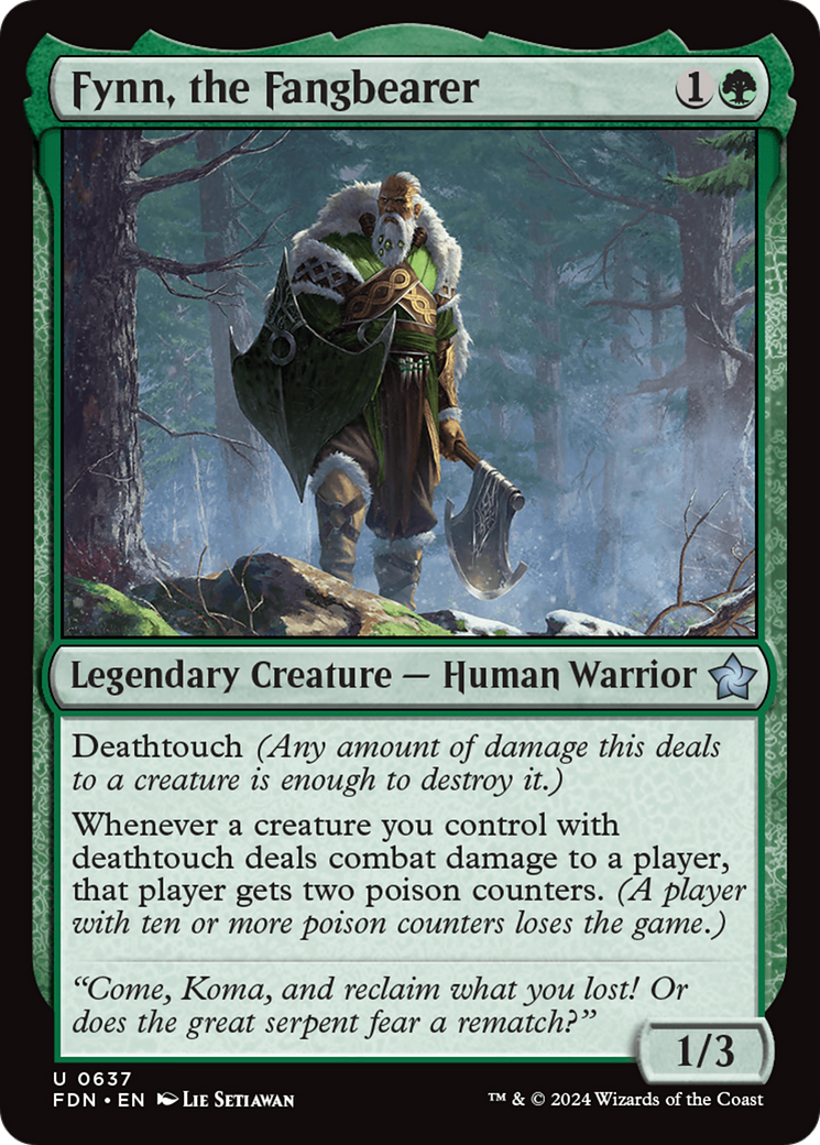 Fynn, the Fangbearer (FDN-637) [Foundations] MTG Single Wizards of the Coast