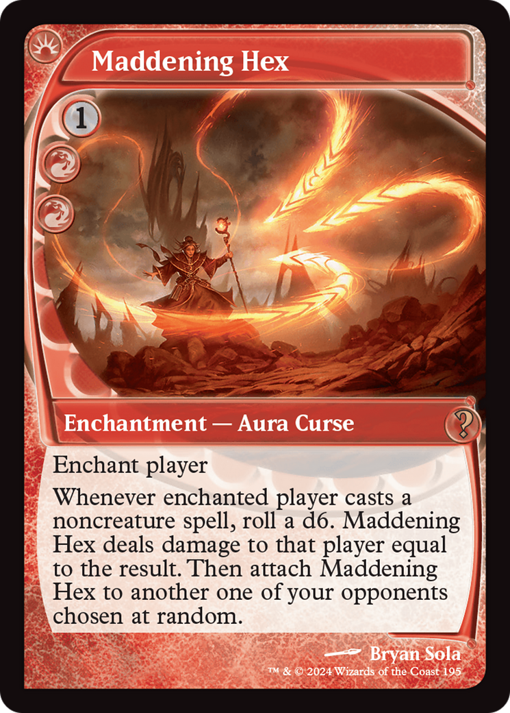 Maddening Hex (Future Sight) (MB2-195) [Mystery Booster] Mystery Booster 2 Foil MTG Single Wizards of the Coast