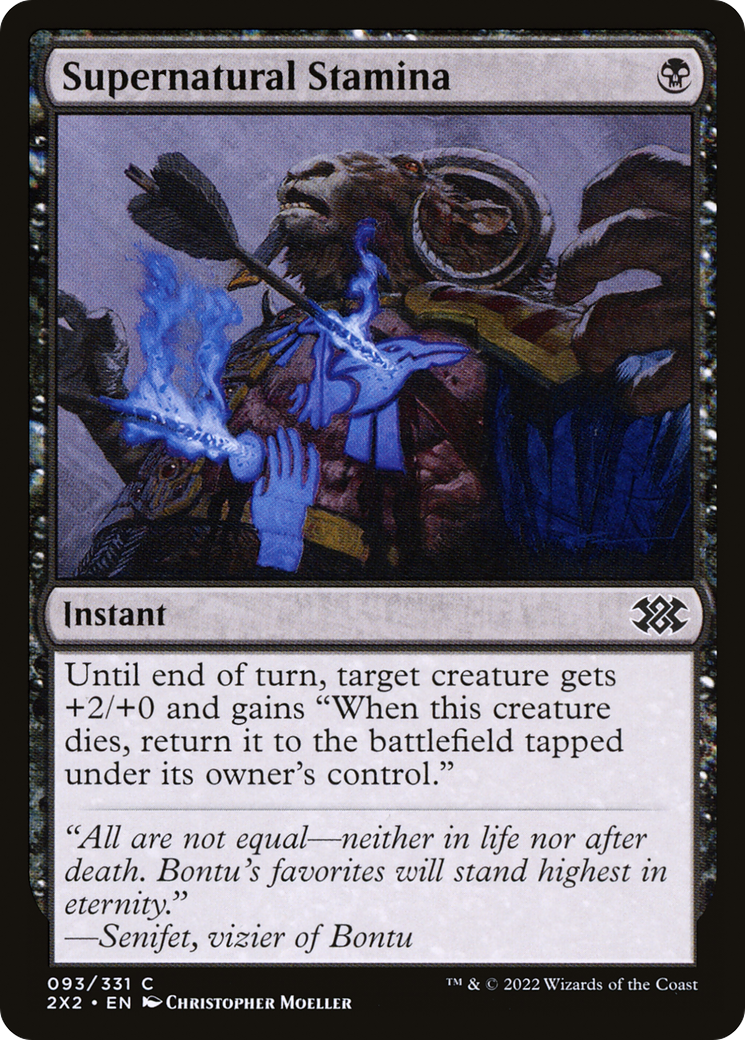 Supernatural Stamina (2X2-093) [Double Masters 2022] Foil MTG Single Wizards of the Coast