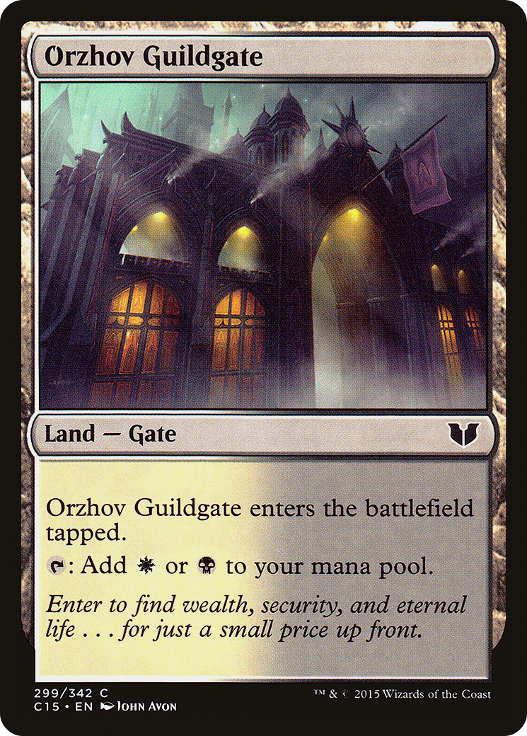 Orzhov Guildgate (C15-299) [Commander 2015] MTG Single Wizards of the Coast