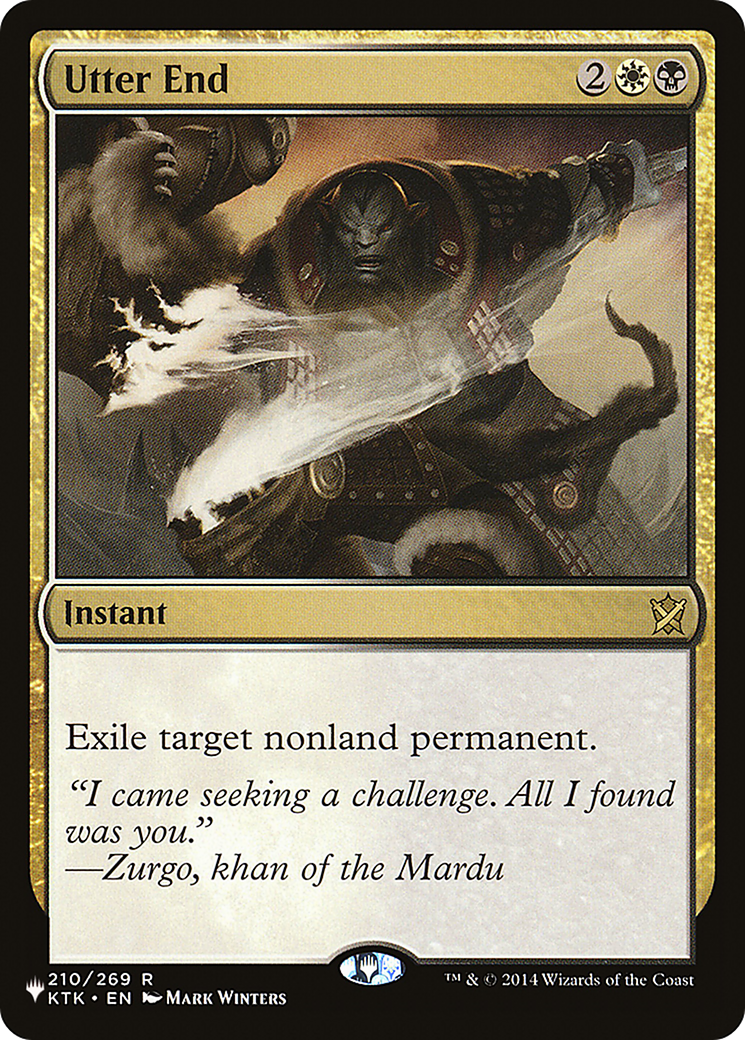 Utter End (LIST-KTK-210) [Mystery Booster] The List MTG Single Wizards of the Coast