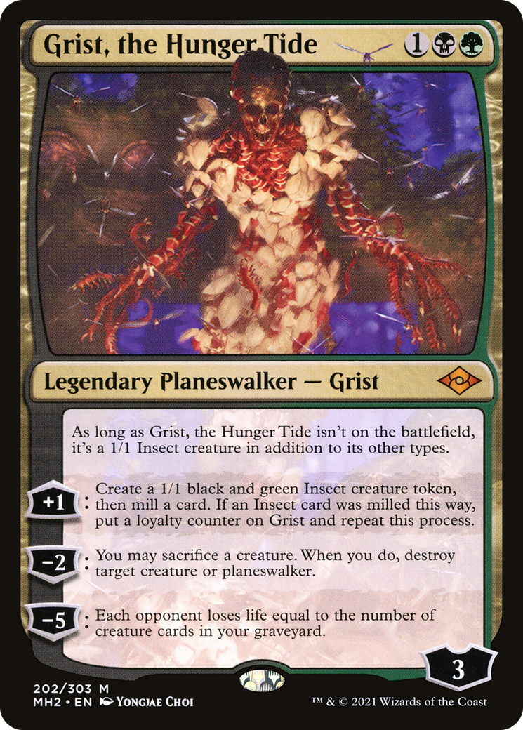 Grist, the Hunger Tide (MH2-202) [Modern Horizons 2] MTG Single Modern Horizons 2
