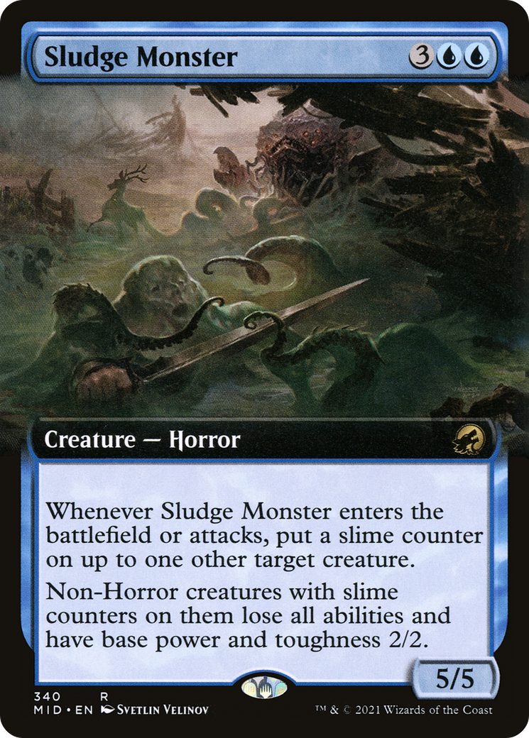 Sludge Monster (MID-340) [Innistrad: Midnight Hunt] (Extended Art) MTG Single Wizards of the Coast