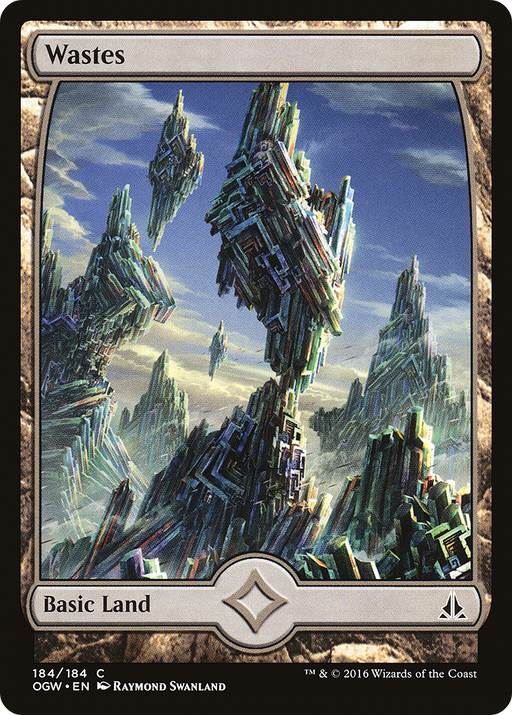 Wastes (184) - Full Art (OGW-184) [Oath of the Gatewatch] Foil MTG Single Wizards of the Coast
