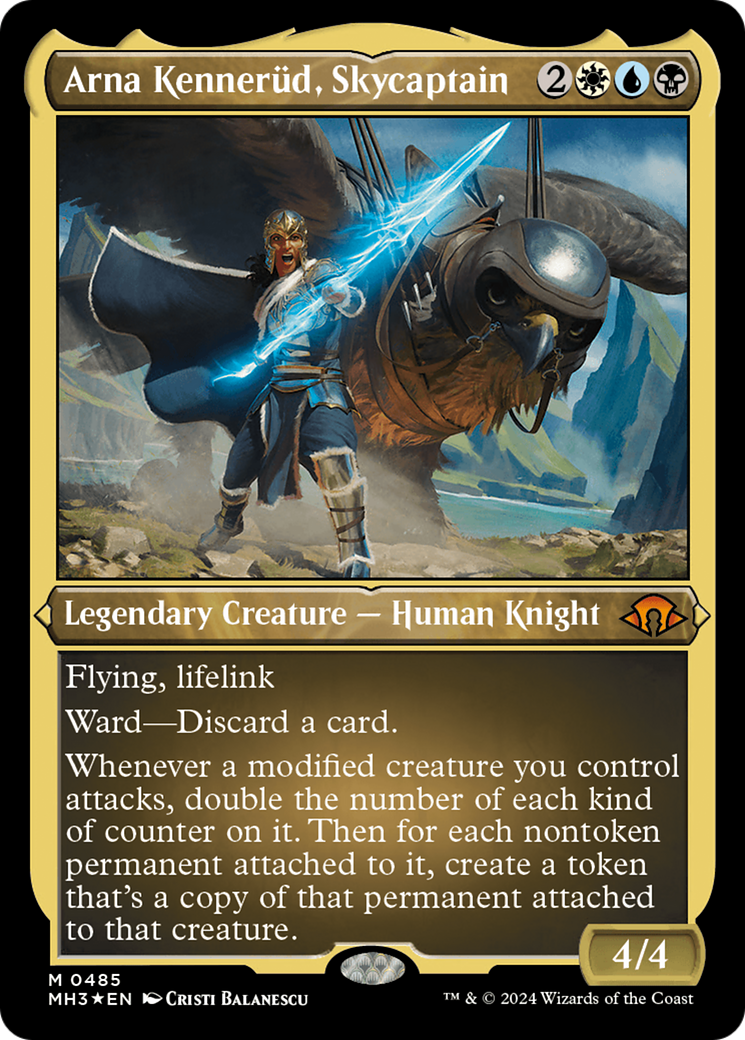 Arna Kennerud, Skycaptain (Foil Etched) (MH3-485) [Modern Horizons 3] Foil MTG Single Wizards of the Coast