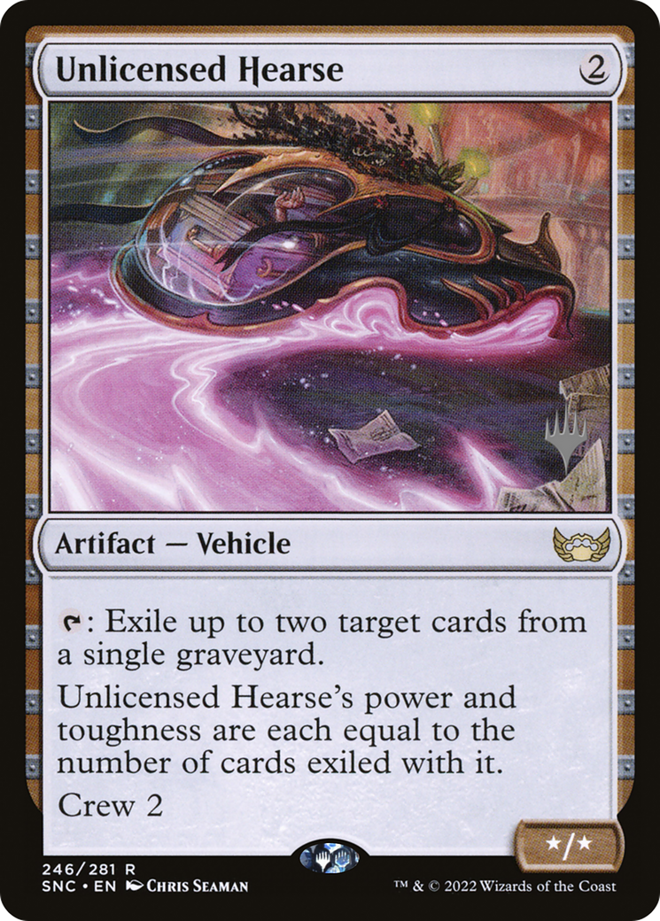 Unlicensed Hearse (PPSNC-246) [Streets of New Capenna Promos] Foil MTG Single Wizards of the Coast
