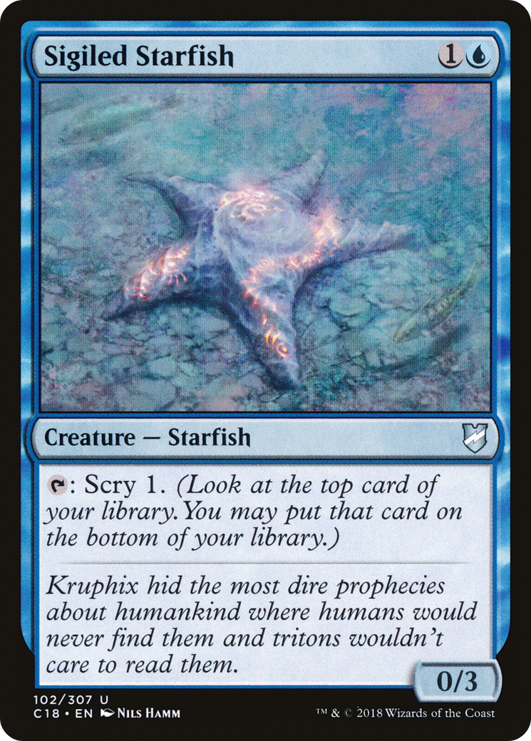 Sigiled Starfish (C18-102) [Commander 2018] MTG Single Wizards of the Coast