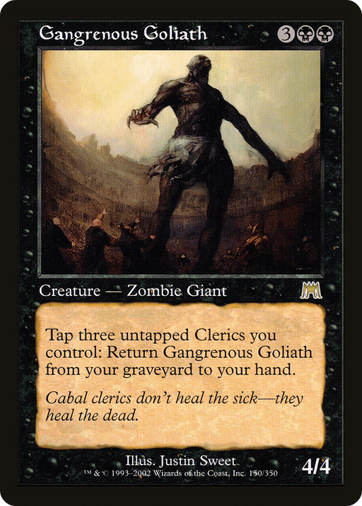 Gangrenous Goliath (ONS-150) [Onslaught] MTG Single Wizards of the Coast