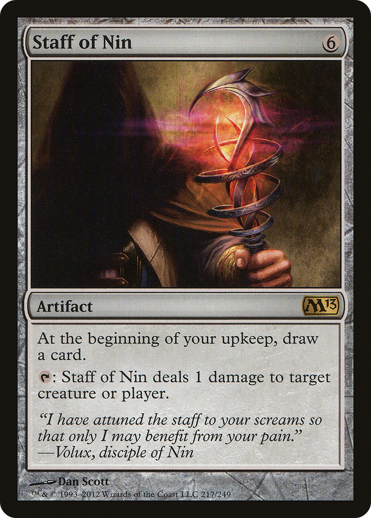 Staff of Nin (M13-217) [Magic 2013] MTG Single Wizards of the Coast